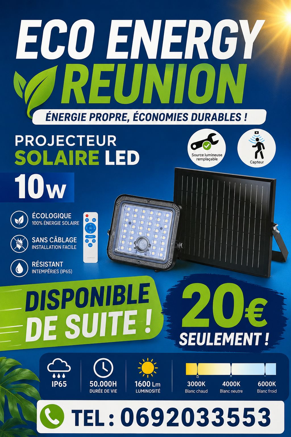 Projecteur LED 20W